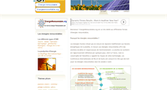 Desktop Screenshot of energierenouvelable.org
