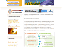 Tablet Screenshot of energierenouvelable.org