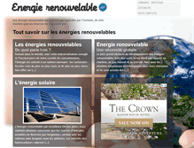 Tablet Screenshot of energierenouvelable.net